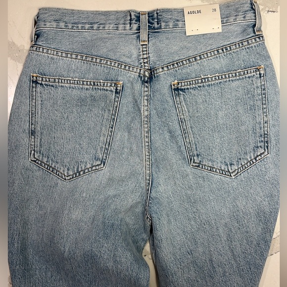 NWT Agolde Criss Cross Upsized Jean in Suburbia - Picture 8 of 12